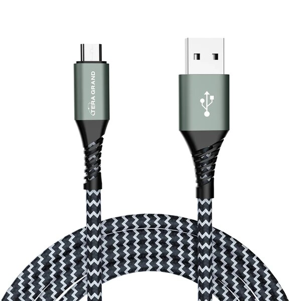 USB A to Micro USB Braided Cable 6'